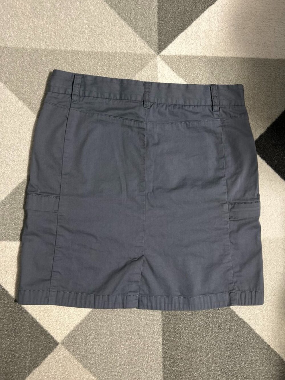 Toad & Co Gray Cargo Organic Cotton/Nylon Blend Outdoor Mini Skirt Women's 8 - Picture 7 of 10